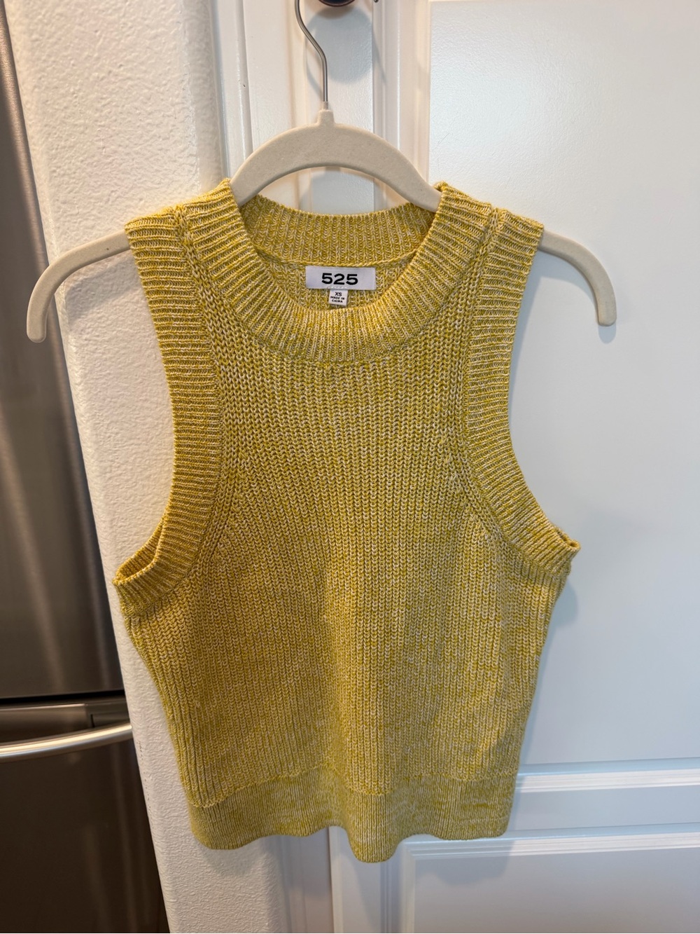 525 America Ribbed Knit Tank Top in Mustard